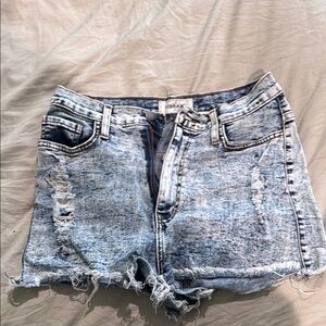 Denim Distressed Women's Shorts
